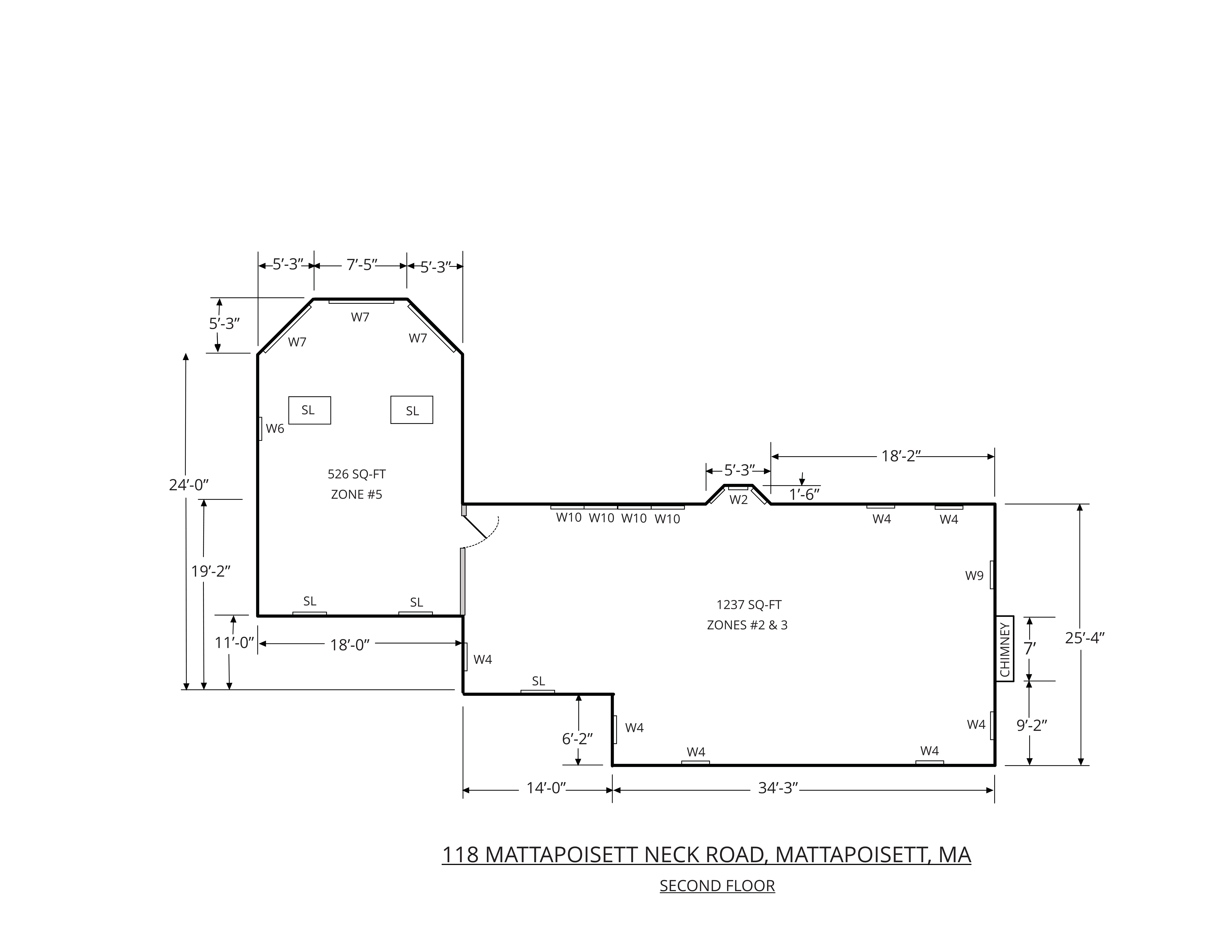 House Drawing - Second Floor